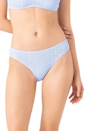 Roxy Net Overlay Hipster Bikini Bottoms in Open Air at Nordstrom, Size Medium