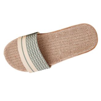 Generic cfpqv Slippers Womens Mens Linen Slippers Slides Summer Slippers Lightweight Summer Shoes Slippers Mules Non-Slip Felt Slippers Flat Cotton Slippers F