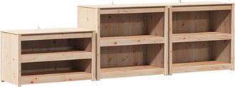 vidaXL Armario De Cocina De Exterior Con Estante Meppel 3 Pcs Vidaxl