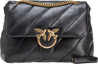 Pinko Big Love Puff Quilted Leather Shoulder Bag