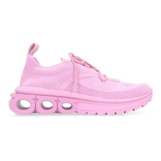 Ferragamo Schoenen, Dames, Roze, 36 EU, Leer, Nima Fabric Low-Top Sneakers