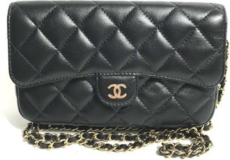 Chanel Matelasse Leather Chain/Shoulder Wallet (Pre-Owned)