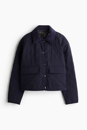 H&M Steppjacke - Marineblau