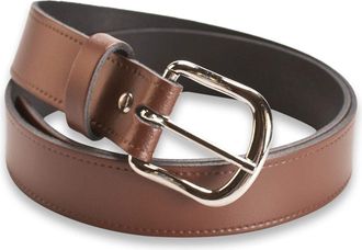 Hawkdale Leather Belt Men 1.25 Inch - Black, Brown Suit Trouser - Made In The UK 804-400 [Brown] [Large - 36 - 40 (90-102 cm)]