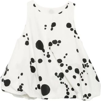 Apuntob Sleeveless Tops, female, White, Size: S Bubble Hem Top