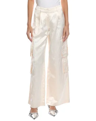 Self Portrait Satin Cargo Trouser