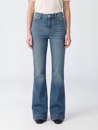 7 For All Mankind Dojo High-Waisted Flared Jeans in Stretch Cotton Denim