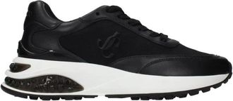 Jimmy Choo London Fabric Athletic Sneakers - Dames - Sneakers - Zwart - 39 EU - Schoenen