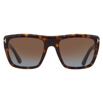 Tom Ford Alberto Brown Gradient Wrap Mens Sunglasses FT1077 52F 55