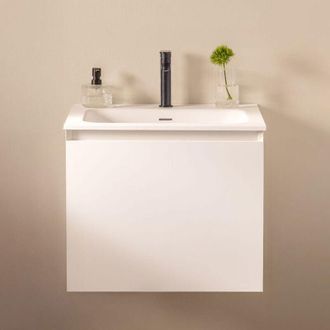 Sklum Conjunto De Mueble De Ba&ntilde;o En Madera Con Lavabo Integrado Macrae Sklum