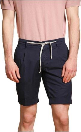 Mason's Navy Blue Chino Bermuda Shorts - Heren - Korte Broeken - Blauw - XL - Katoen - Korte Broeken