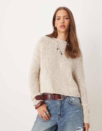 Free People Opal - Maglione color t&egrave;-Neutro