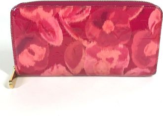 Louis Vuitton Indian Rose Pink Patent Leather Long Wallet (Tri-Fold) (Pre-Owned)