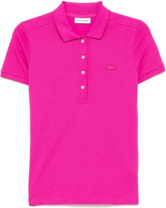Lacoste L.12.D Poloshirt - Dames - Polos - Roze - XS - Katoen - Tops
