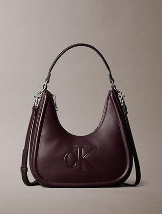 Calvin Klein Bolso Crescent Con Monograma Grabado