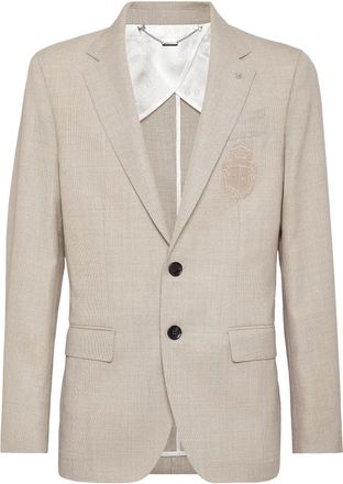 Billionaire Boys Club Wollen Zijden Linnen Blazer - Heren - Blazers - Beige - L - Wol - Jassen