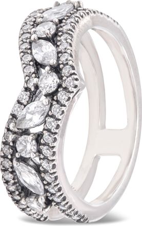 Pandora Sparkling Marquise Double Wishbone Ring
