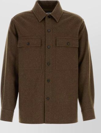 Jil Sander wool shirt jacket