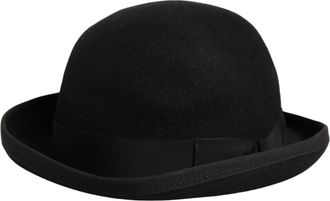 Dolce & Gabbana HAT10088 Rabbit Fur Felt Bowler Hat - Black