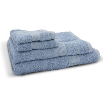 Lewis's Salisbury Towels - Chambray Blue - Sheet Towel | TJ Hughes Pink