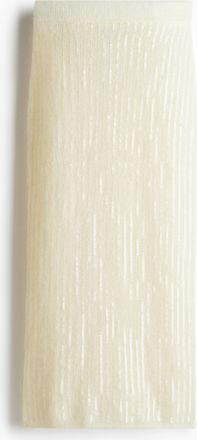 H&M Paillettenjupe aus Mohairmix - White