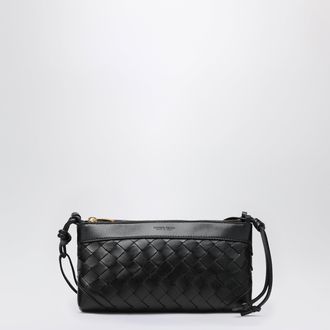 Bottega Veneta Double Patch black leather and Intrecciato bag