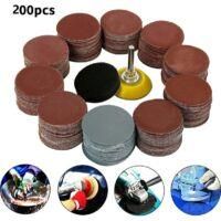 OEM 203 Discos Abrasivos De 50 Mm Para Lijado Y Pulido, Con Granos 80, 180, 240, 320, 400, 600, 800, 1000, 2000 Y 30000. - Crezuo