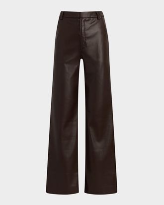Joe's The Mia Vegan Leather Crop Trousers