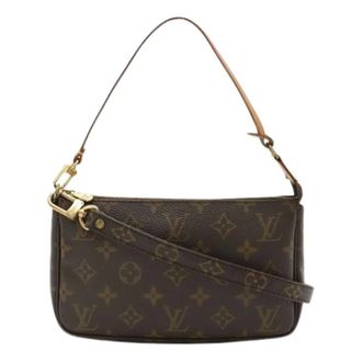 Louis Vuitton Pre-owned Shoulder Bags, female, Brown, Size: ONE SIZE Pre-owned Monogram Pouch