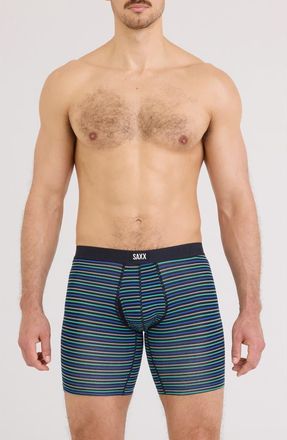 Saxx Vibe Xtra Boxer Briefs in Gents Stripe-Sport Blue at Nordstrom, Size Xx-Large