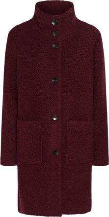 Saint Tropez Ferddy SZ Woljas - Dames - Mantel - Rood - XS - Wol - Jassen