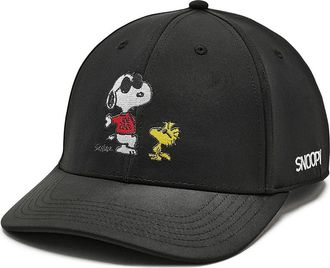 Black Clover Snoopy Joe Cool Premier Adjustable Hat Baseball Caps Black, Polyester/Spandex