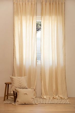 Calma House Cortina color crudo 140x280