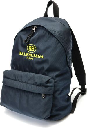 Balenciaga Navy Nylon Backpack (Pre-Owned)