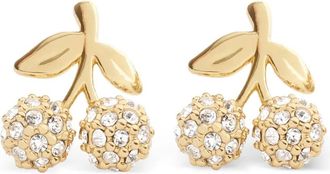 Coach embellished cherry stud earrings - Gold