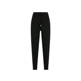 Liu Jo Sweatpants, female, Black, M, Knit Jogging Trousers