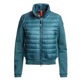 Parajumpers Womens Rosy Dusty Petrol Blue Fleece Jacket Nylon - Size Small