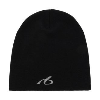 Balenciaga Wollen muts met geborduurd logo - Heren - Accessoires - Zwart - Maat: M Wol
