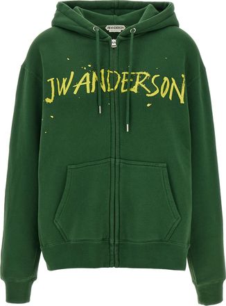 J.W.Anderson Bicolor Cotton Womens Hoodie