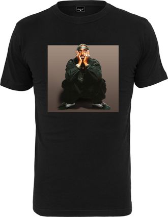 Mister Tee Mens Tupac Sitting Pose Tee T-Shirt, Black, XL