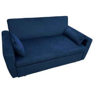 Happy Garden Matt Sof&aacute; Cama De 2 Plazas De Terciopelo Azul