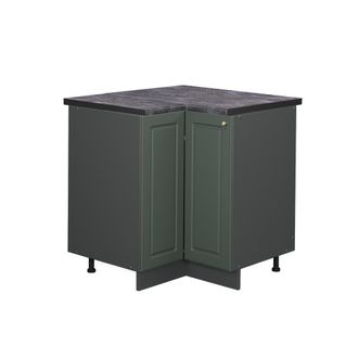 Vicco Armario De Esquina Fame-line, Verde Dorado Casa De Campo, 80.5 Cm, Et Antracita