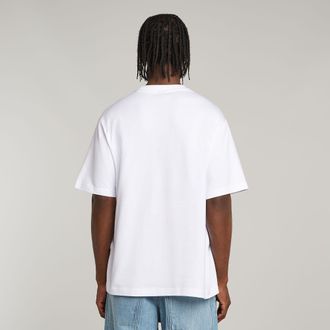 G-Star Shipping Graphic Boxy T-shirt - Wit - Heren