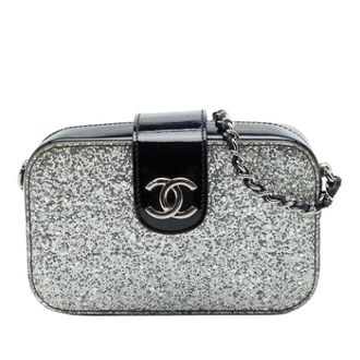 Chanel Pre-owned Leather chanel-bags - Dames - Pre-owned - Grijs - Maat: ONE Size Leer