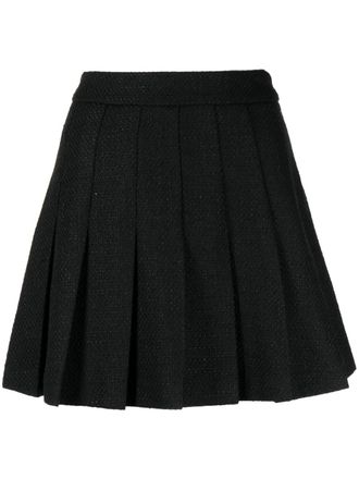 B+ab pleated mini skirt - women - Polyester/Polyester - S - Black