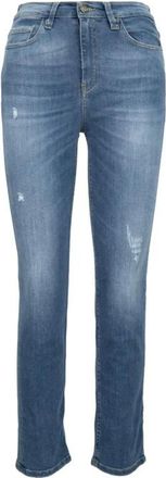 Kaos Kaos, Dames, Jeans, Blauw, Maat: W26 Katoen