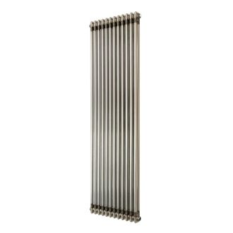 MonsterShop Traditional 2 Column Radiator - 1800 x 560mm - Raw Metal in Silver