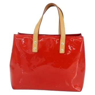 Louis Vuitton Reade Monogram Vernis Red Patent_Leather Handbag (Pre-Owned)