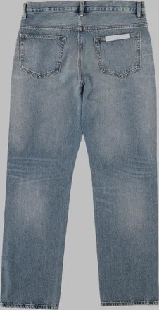 Frame Denim Straight-Leg Cotton Denim Jeans - Blue