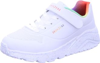Skechers Girls James Goldcrown Uno Lite White